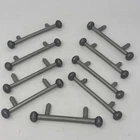 9 Pc 5.25 Long Carpe Diem Millennium 3" Center-to-center Pewter Cabinet Pulls Open. Price: $50.00.