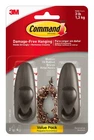 Command Medium Oil Rubbed Bronze Metal Hooks, 2 4 Strips, Damagefre... New. Price: $28.57.