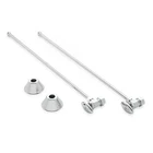 Bathroom Supply Kit With 5/8" Od X 3/8" Angle Stop - Chrome Open. Price: $64.00.