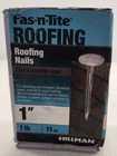 Hillman 461455 Fas-n-tite Electrogalvanized Roofing Nails 1" 1LB 11 New. Price: $10.99.