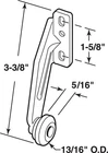 Prime-line 22797 Steel White Right Handed Drawer Track Roller 3-21/64 In. New. Price: $8.06.