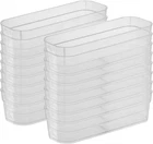 13538608 Narrow Storage Trays With Sturdy Banded Rim Textured Bottom For Des New. Price: $111.99.