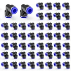 50-PACK 1/4" Tube Od 90 Degree Elbow Push To Connect FITTINGS,PV-1/4 Union Pn... New. Price: $21.19.