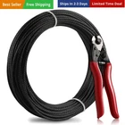 100FT Black Wire Rope 1/8" T316L Marine Grade Stainless Steel Cable 7 Str... New. Price: $75.89.
