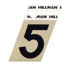 Hillman 1-1/2-IN. Adhesive Black & Gold Aluminum House Number 5 New. Price: $5.95.