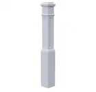 Evermark Stair 55" 6-1/4" Primed White Flat Panel Box Newel Post Remodel. Price: $189.00.