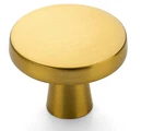 25 Solid Kitchen Cabinet Drawer Knobs Round Dresser Brushed Brass Gold - Ravinte New. Price: $25.00.