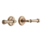Mng 506 Solid Brass Privacy Interior Door Set W/ Sculpted Round Lever Handle - Open. Price: $24.00.