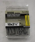 Hillman Fasntite Wood Screws Ceramic Exterior Phillips Drive 10" 2-1/2" 5 Pack New. Price: $38.30.
