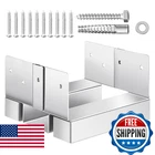 Vevor 6X6 Post Base 10 Pcs, Inner Size 5.49X5.57INCH/139.5X141.5MM Concrete New. Price: $121.47.