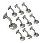 Qcaa Heavy Duty Zinc Die Cast Handrail Bracket Brushed Satin Nickel 10 Pack New. Price: $92.00.