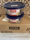 Set Of 2 Pyrex (6017397) Simply Store 7-CUP Round Glass Food Storage Dish. Nwt. New. Price: $28.49.