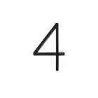 Hillman Distinctions 5-IN. Floating Mount Black House Number 4 New. Price: $13.50.