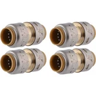 Sharkbite Max 1/2 Inch Brass Coupling 4 Pack Push To Connect Plumbing Fittings New. Price: $41.79.