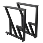 Garveetech Metal Table Legs 28 X24 - Heavy Duty Black Industrial Rustic New. Price: $95.28.