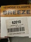 Breeze 62010 Pk General Purpose Clamp 9/16-1-1/16 , 14-27MM Plated Hex Screw New. Price: $5.00.