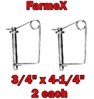 2EA. Wire Lock Hitch Pin 3/4" 4-1/4" Usable Length Farmex Steel New. Price: $9.99.