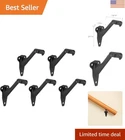 Durable 5-PACK Handrail Brackets For Stairways Matte Black Zinc Finish New. Price: $36.99.