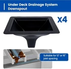 New Muzata 4PCS Black Under Deck Drainage System Downspout Pe Easy Inst. Price: $199.95.