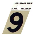 Hillman 1.5 " Reflective Black Aluminum Self-adhesive Number 9 Pc (6-PACK) New. Price: $7.79.