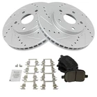 Trq Front Brake Pad And Rotor Set Ceramic G Coated Drilled Slotted Vented Rot... New. Price: $244.32.