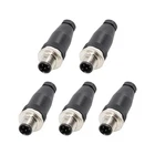 Elecbee 5PCS M12 4 Pin Connector Field Wireable Code Straight Male Plug Non... New. Price: $37.25.