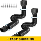 Rodnsurw Pack Flexible Downspout Extensions - 21 To 60 Inches Black New. Price: $49.99.