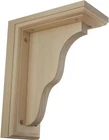 Ekena Millwork Hamilton Traditional Bracket, 3 1/2"W X 7"D 9"H,RUBBERWOOD Open. Price: $19.99.