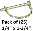 Double Hh 81975 1/4" X 1-3/4" Round Wire Lock Hitch Pins Coil Tension 25 Pk New. Price: $39.89.