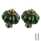 Zernmiarder Dark Green Pumpkin Knobs 2 Pack Ceramic 1-3/8 Inch, New. Price: $11.99.