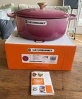 Creuset Signature Enameled Cast Iron Oval Dutch Oven 6.75 Qt 31 Cm Berry New. Price: $649.99.