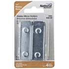 National Hardware N260380 V2559 Large Hidden Mirror Holder Zinc Plated Finish New. Price: $5.17.