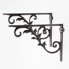 Sungmor Cast Iron Shelf Brackets Rustic Brown Corner Wall Board Support New. Price: $39.99.