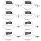 8 Pack Waterproof Solar Powered Led Outdoor Gutter Lights With Brackets New. Price: $39.99.
