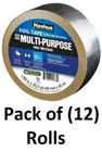 (12) Ea Nashua 322 1541239 1.89" X 50 Yd Silver Hvac Foil Tape New. Price: $159.90.