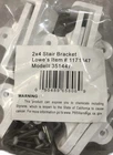 2 X White Stair Bracket Model #351447 Item 1171847 For Rail Kit #346704 New. Price: $12.95.