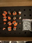 Vikiton 1/4 Shank Router Set 15-PIECE Metal Cutting Orange Open. Price: $16.00.
