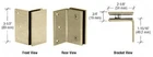 Crl Brushed Bronze Geneva Series Wall Mount Bracket GE90SBBRZ New. Price: $35.00.