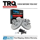 Trq Performance Brake Rotor Drilled Slotted Coated & Ceramic Pad Front Kit New. Price: $151.95.