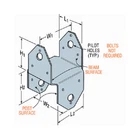 Simpson Strong-tie BC4Z-R Z-max 4X4 Post & Beam Connector, Steel Quantity 20 New. Price: $167.38.