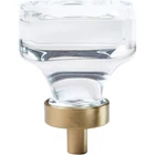 (10)-AMEROCK Glacio Clear/golden Champagne Cabinet Knob Model: BP36653CBBZ New. Price: $169.99.