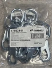 10 Pak 1IN Round Swivel Eye Cap Snap; Malleable Iron; Zinc Finish; Poly Bagge... New. Price: $22.50.