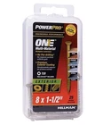 Hillman 116788 Power Pro One Bronze Multi-material Screws #8 X 1-1/2", 25 Pack New. Price: $14.41.