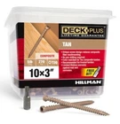 Hillman Deck Plus 10 X 3" Tan Screws, 270 Piece, 5LB, T20 Head New. Price: $43.00.