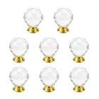 Mcredy Cabinet Knobs Draw Crystal Inch 1.2", Transparent Gold New. Price: $19.99.