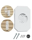 Siding Light Mounting Block, 8141DBL White Outdoor Plate Kit With Bu... New. Price: $25.73.