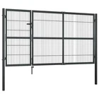 Garden Gate With Posts Steel Anthracite Fence Patio Outdoor Multi Sizes Vidaxl New. Price: $716.99.