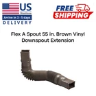 Flexible Downspout Extension 55 Brown Gutter Extender Vinyl New. Price: $10.85.