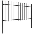 Garden Fence Patio Privacy Screen Wall With Spear Top Steel Black Vidaxl New. Price: $37.99.