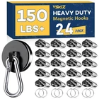 Magnetic Hooks Heavy Duty 150LBS 24 Pack Black Super Strong With New. Price: $67.17.